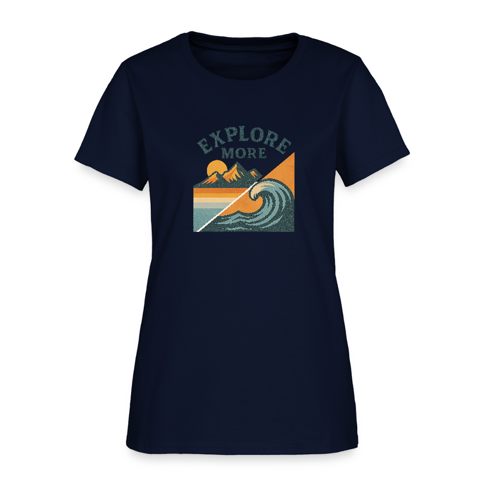 Explore More Women's Tee - navy