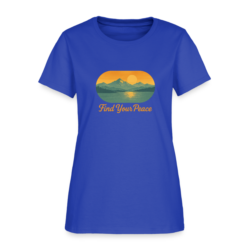 Find Your Peace Women's Tee - royal blue