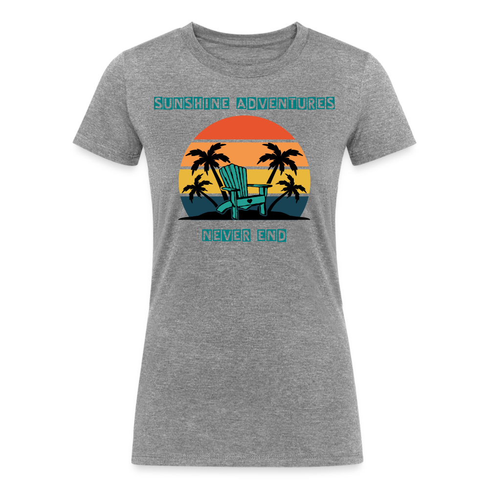 Beach Chair Sunshine Adventures Women's Tri-blend Tee - heather gray