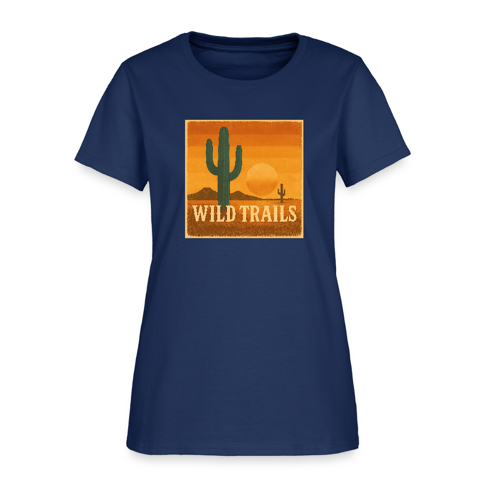 Wild Trails Women's Tee -  blue dusk