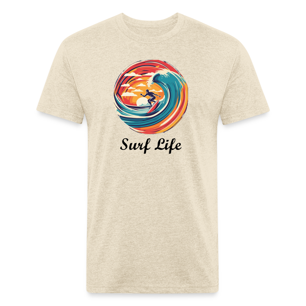 Surf Life Tee - heather cream