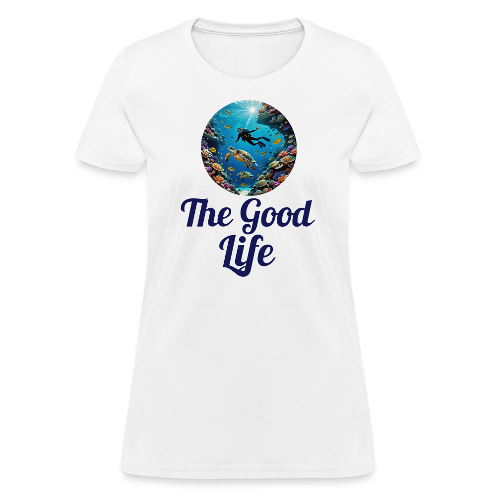 Good Life Diving Women's Tee - white