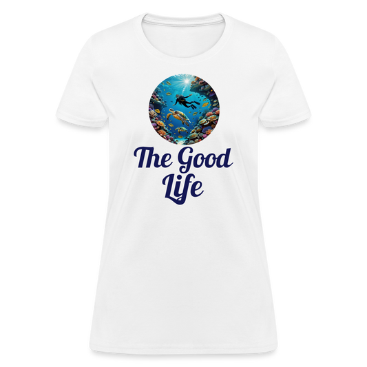 Good Life Diving Women's Tee - white