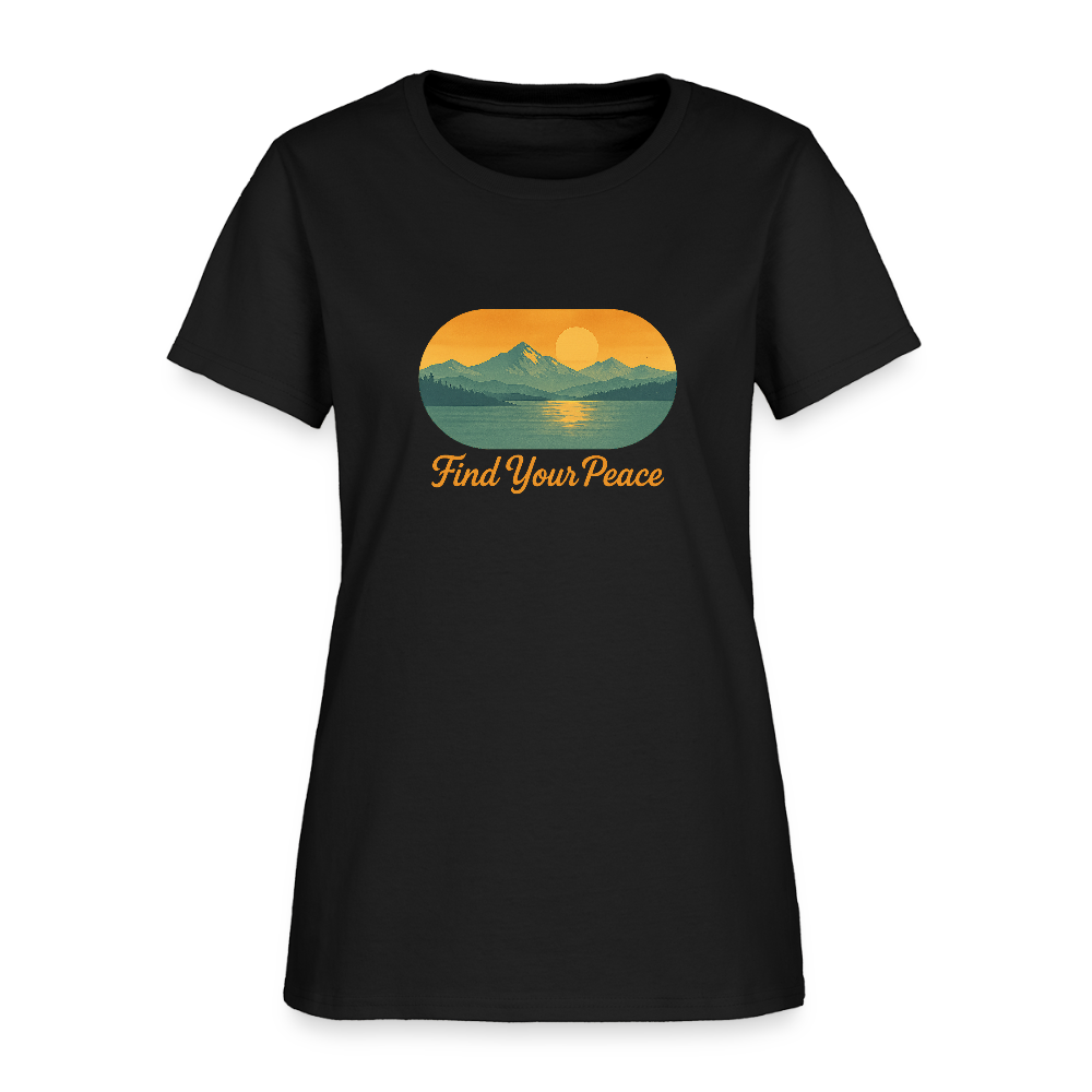 Find Your Peace Women's Tee - black