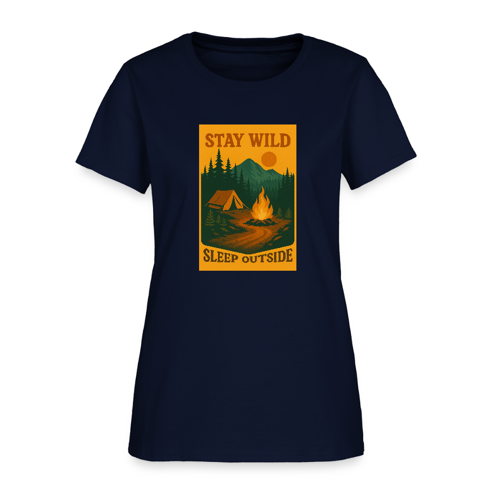 Stay Wild Women's Tee - navy