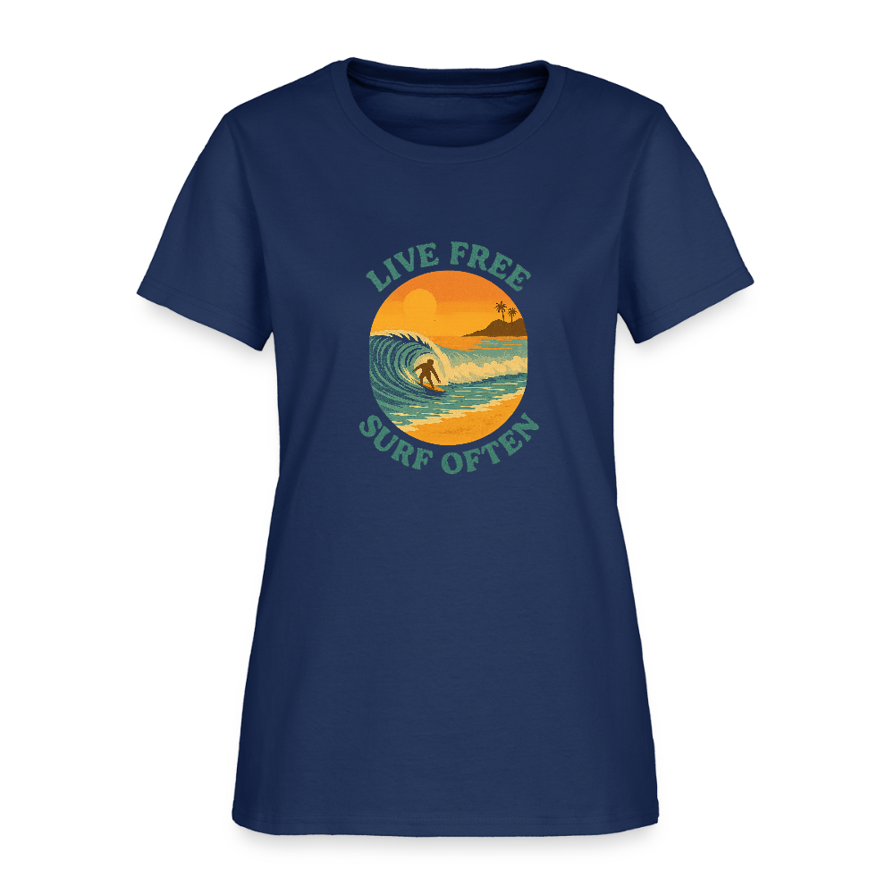 Surf Often Women's Tee -  blue dusk