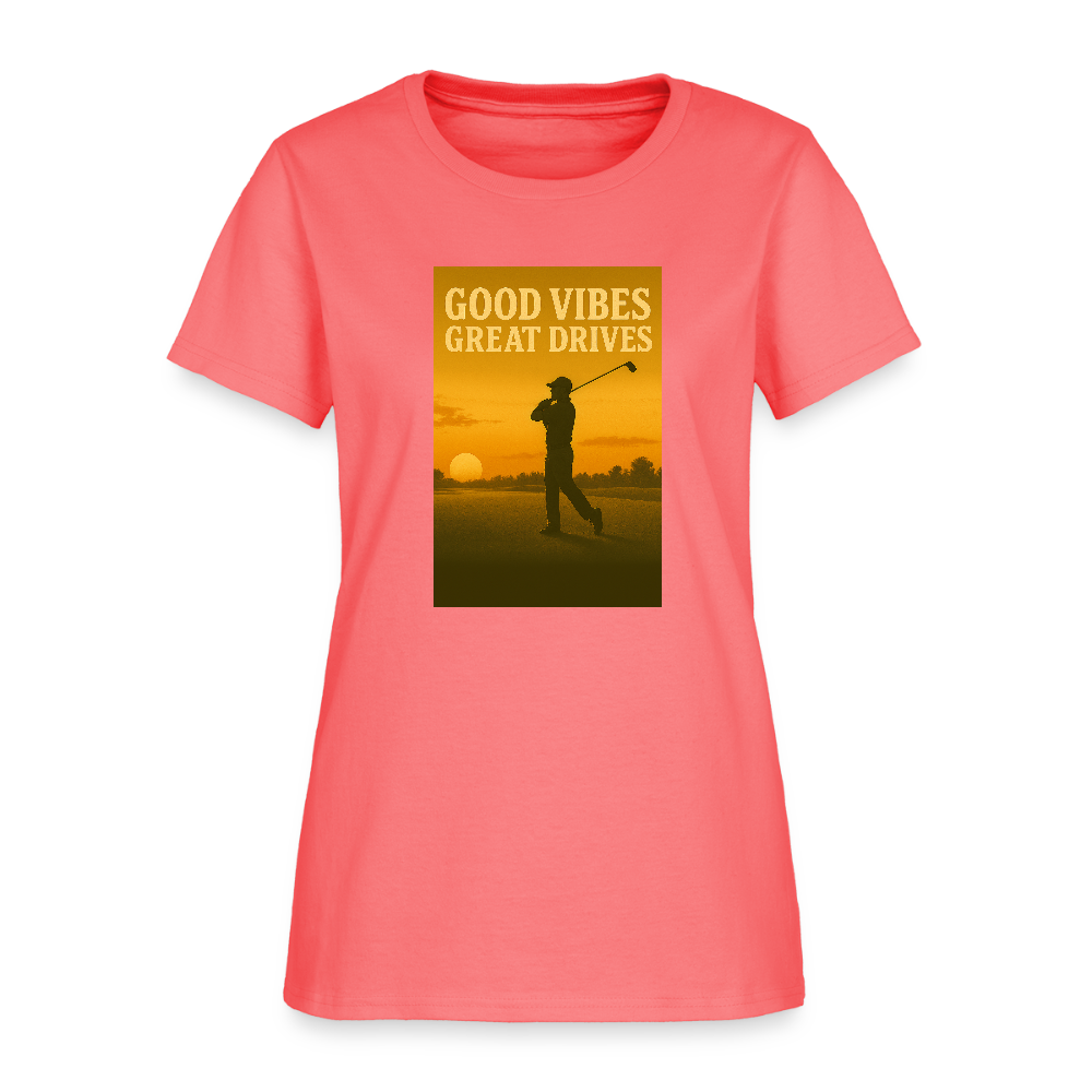 Great Drives Women's Tee - coral