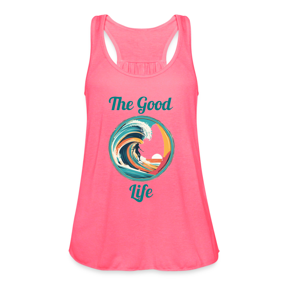 Good Life Surfing Women's Tank - neon pink