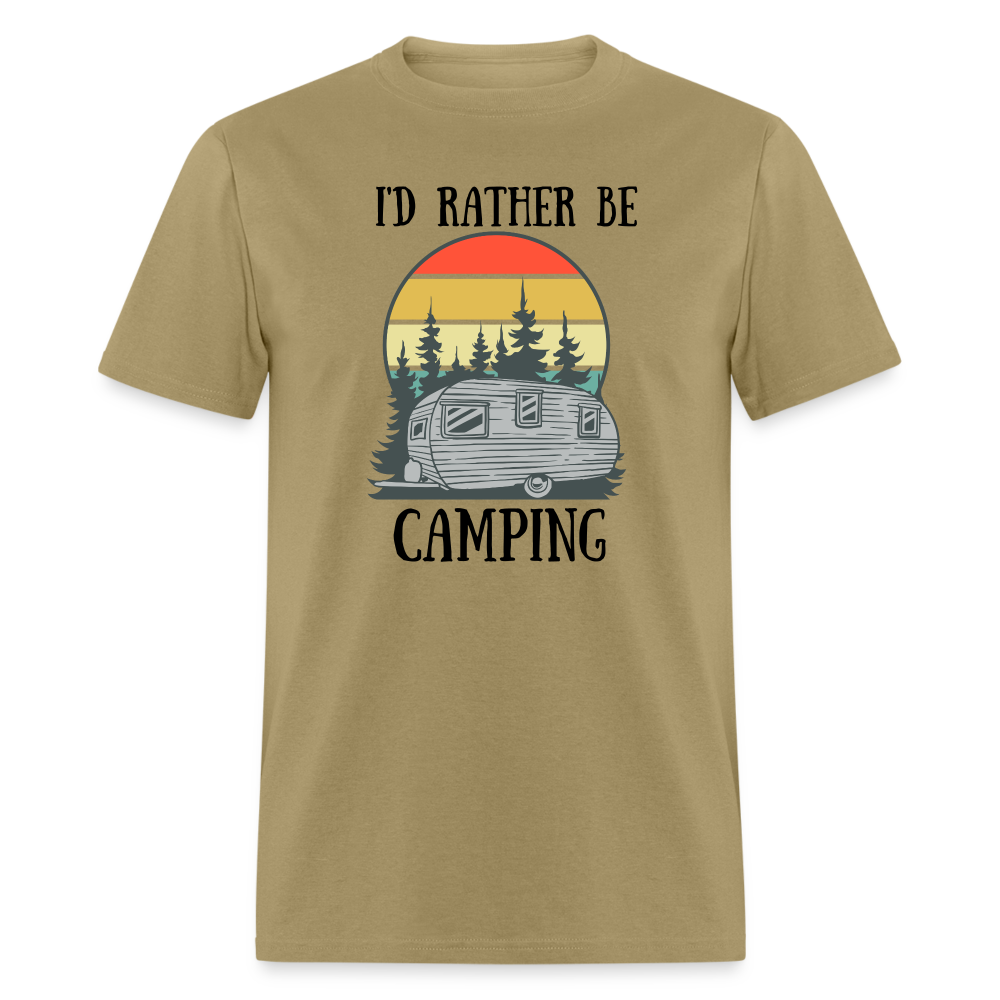 Rather Be Camping Tee - khaki