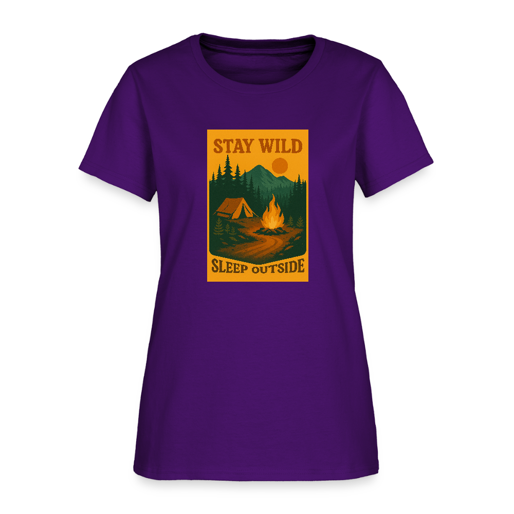 Stay Wild Women's Tee - purple