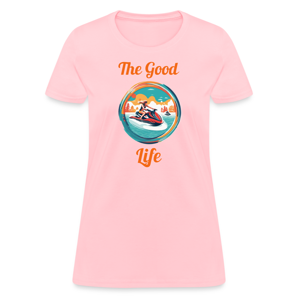 Good Life Jet Ski Women's Tee - pink