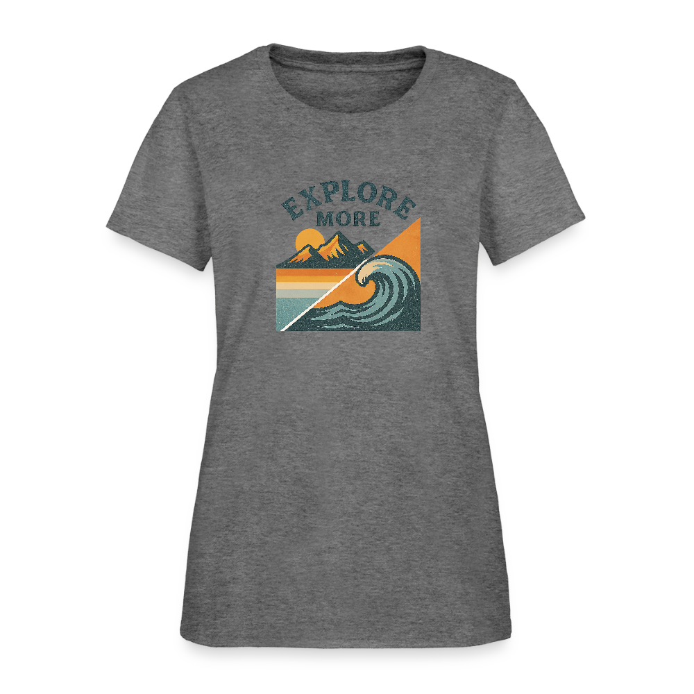 Explore More Women's Tee - graphite heather