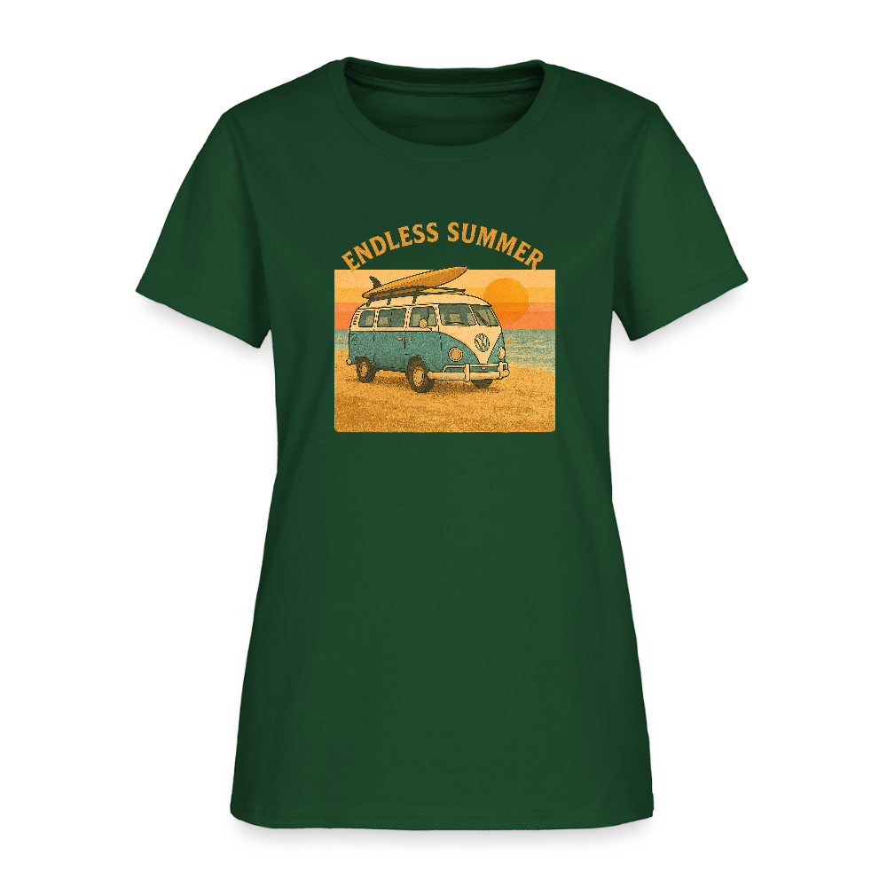 Endless Summer Women's Tee - forest green
