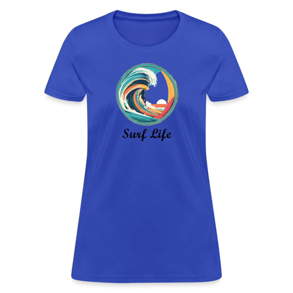 Surf Life Women's Tee - royal blue