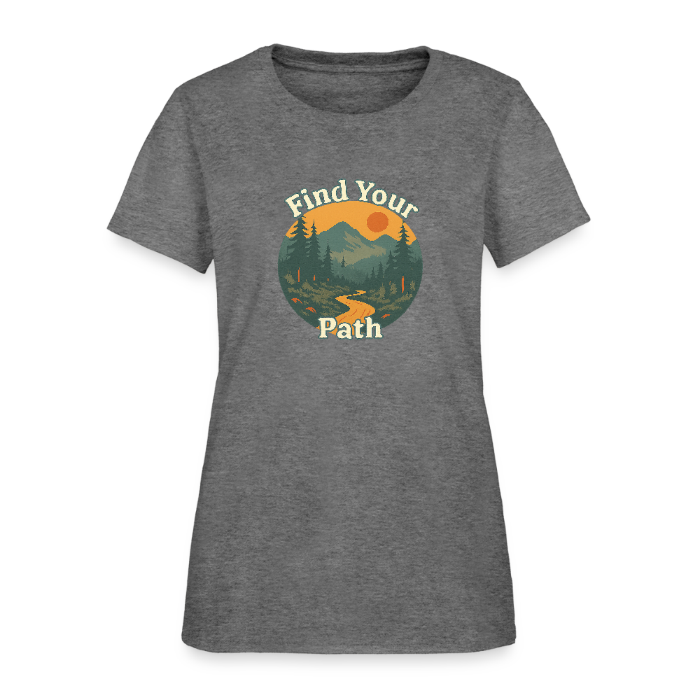 Find Your Path Women's Tee - graphite heather