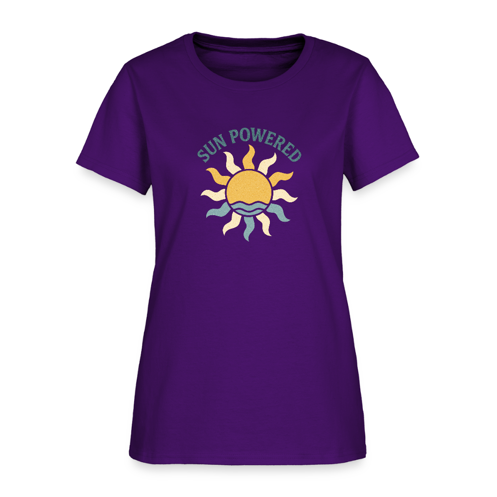 Sun Powered Women's Tee - purple