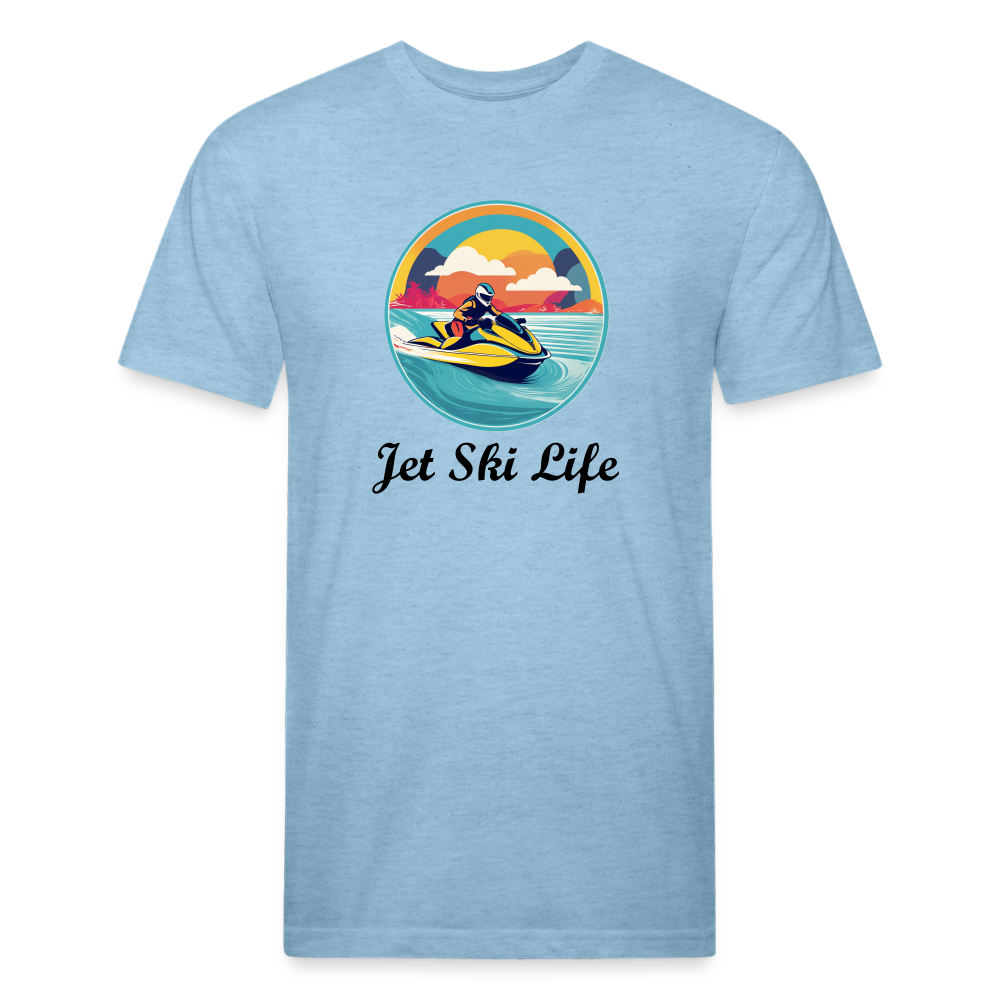 Jet Ski Life Tee - heather blue