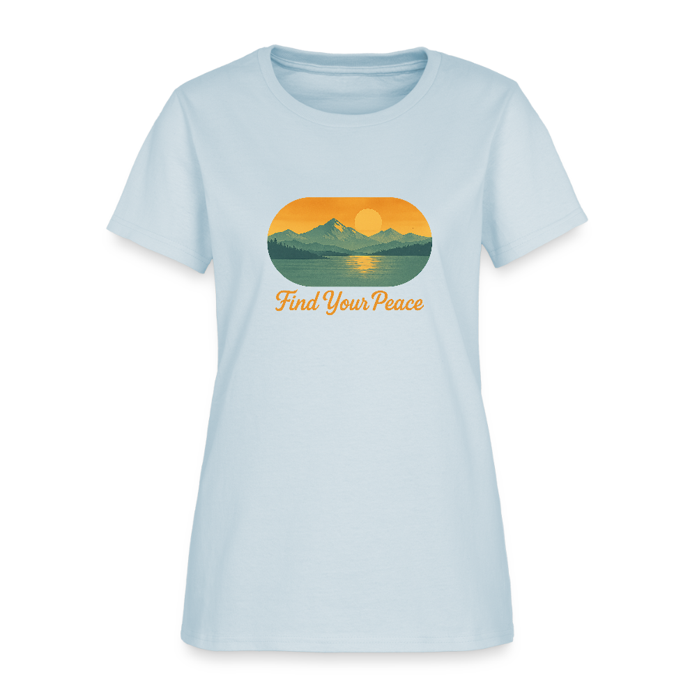 Find Your Peace Women's Tee - light blue