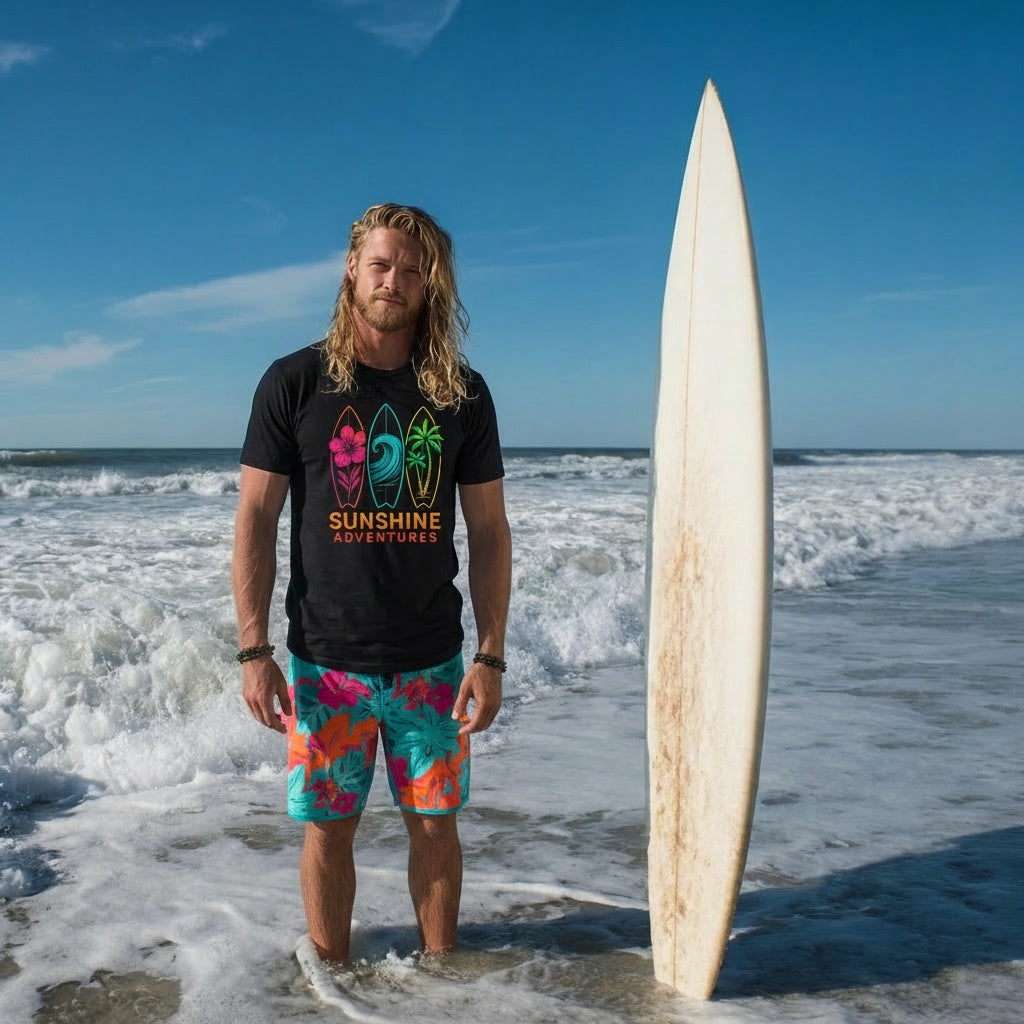 Sunshine Adventures Surfboards Tee