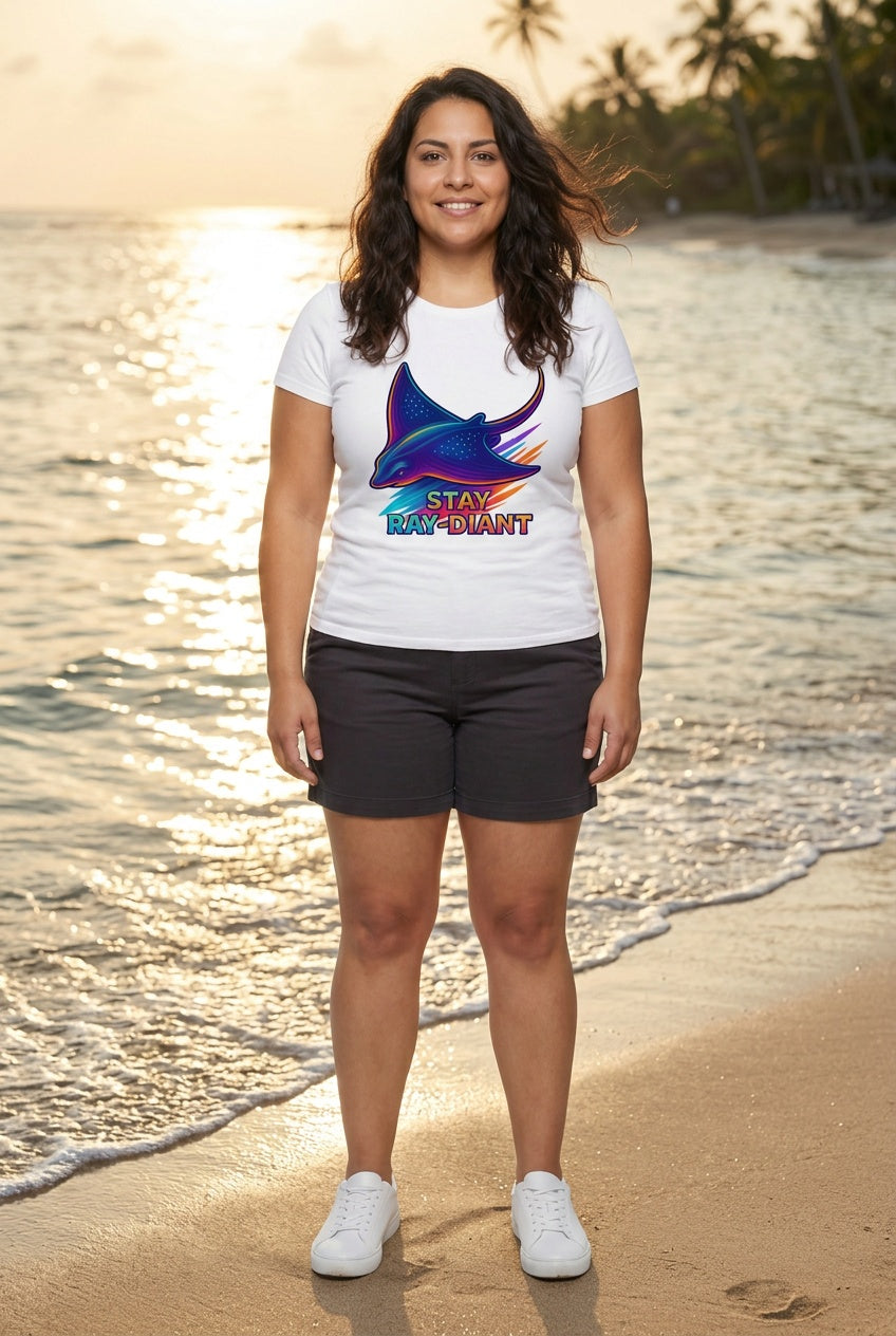 Stay Ray-Diant Stingray Beach Tee