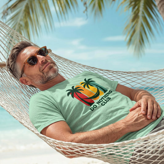 Do Nothing Club Tropical Beach Tee