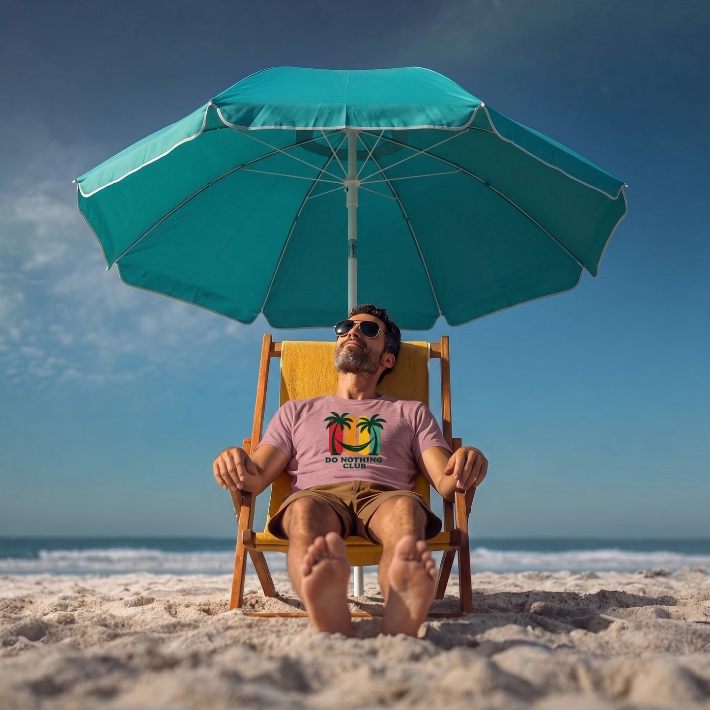 Do Nothing Club Tropical Beach Tee