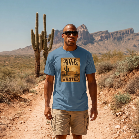 Wild Trails Wanted Western Desert Tee