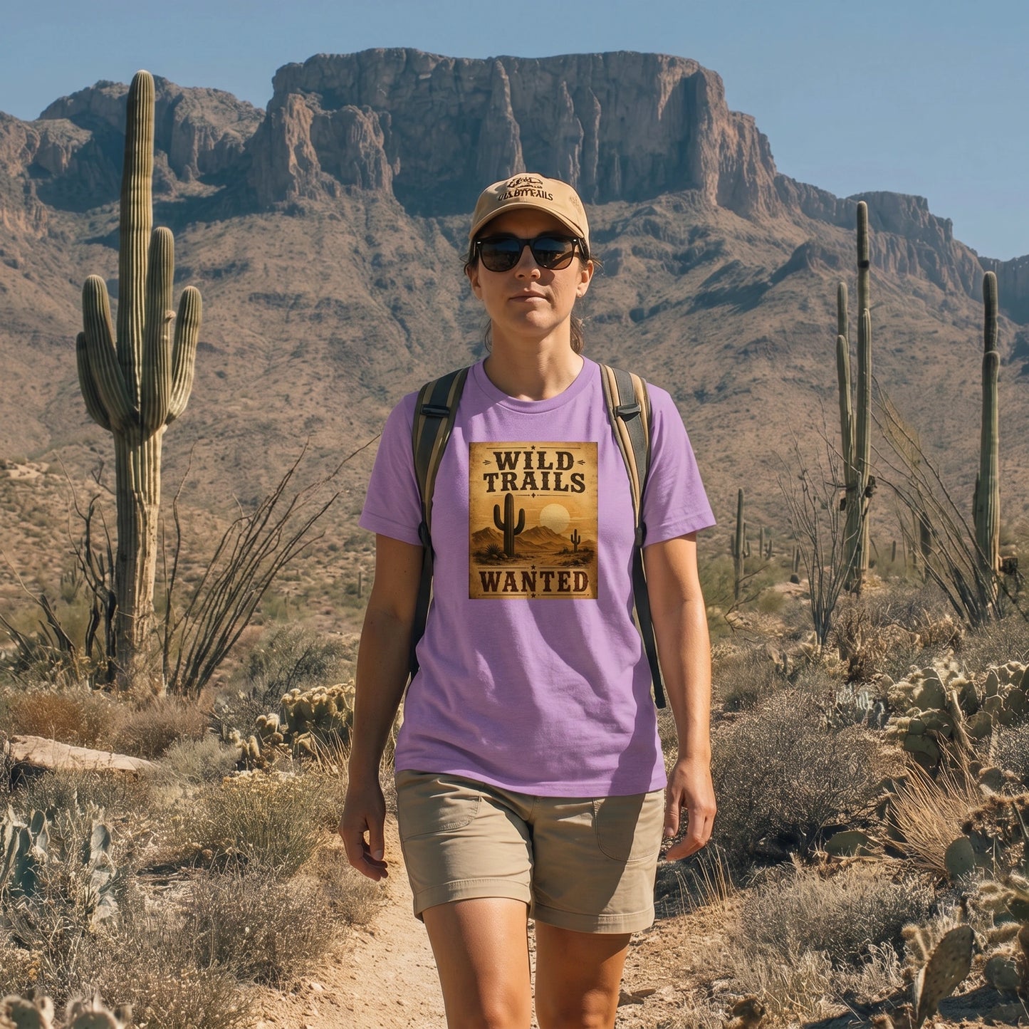Wild Trails Wanted Western Desert Tee