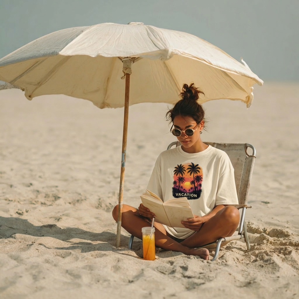 Vacation Mode Tropical Beach Tee