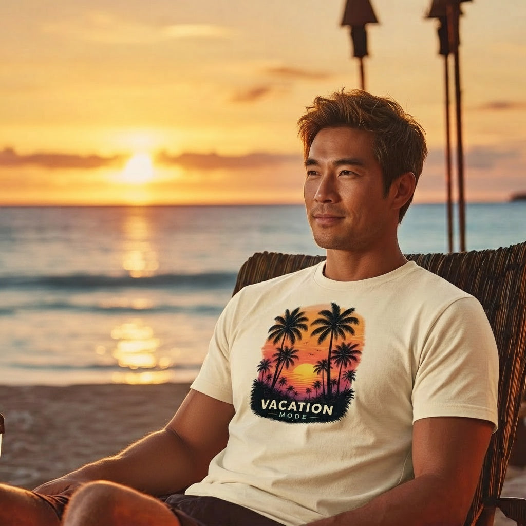 Vacation Mode Tropical Beach Tee