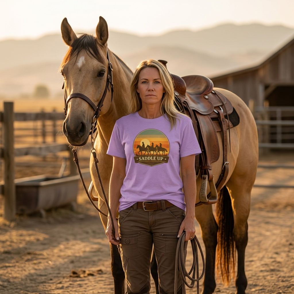 Saddle Up Western Horse Tee