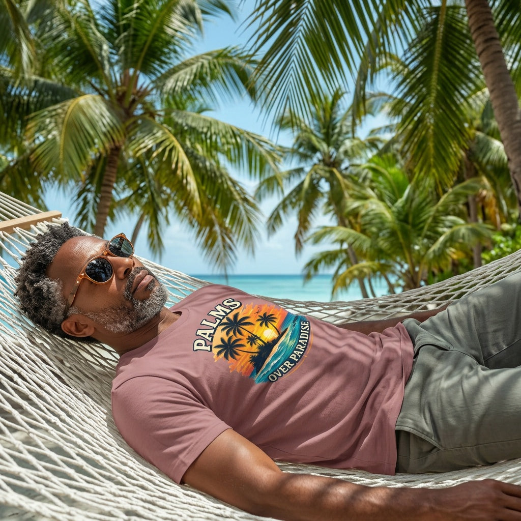 Palms Over Paradise Tropical Beach Tee