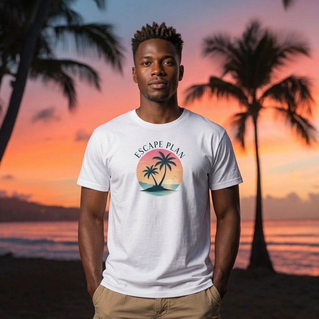 Escape Plan Tropical Sunset Tee
