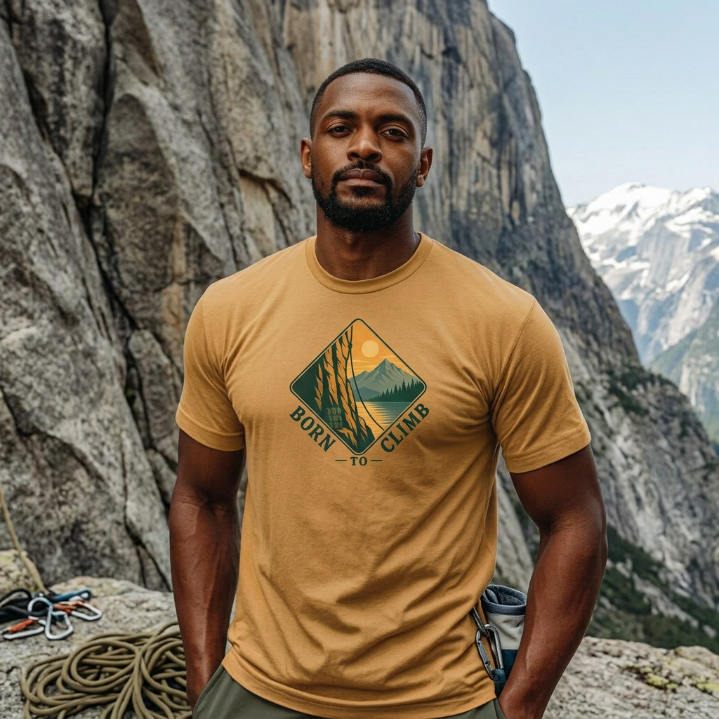 Born to Climb Mountain Adventure Tee