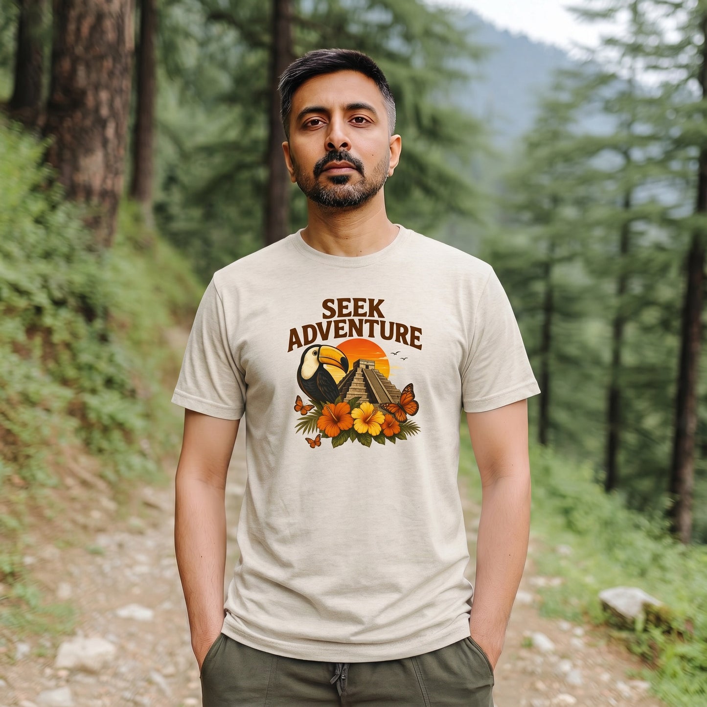 Seek Adventure Retro Outdoor Tee