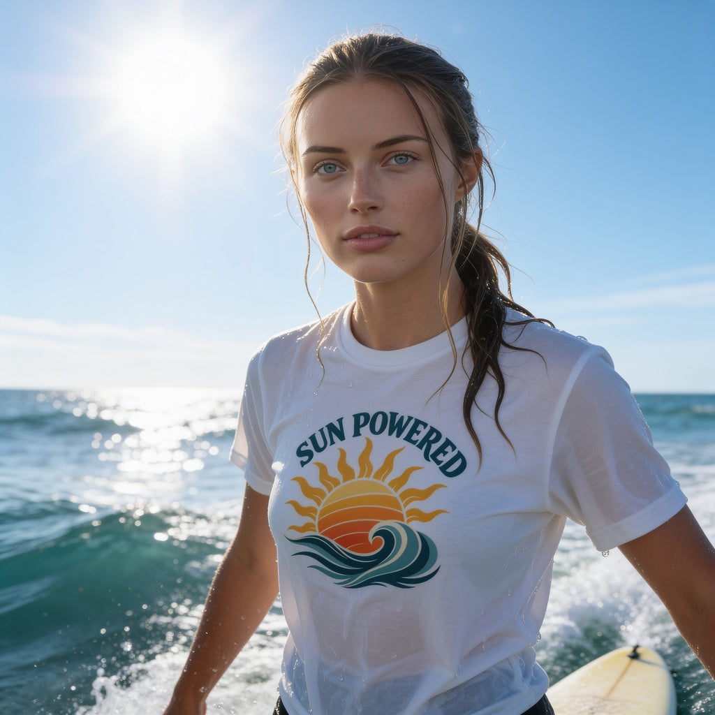 Sun Powered Retro Sunshine Tee
