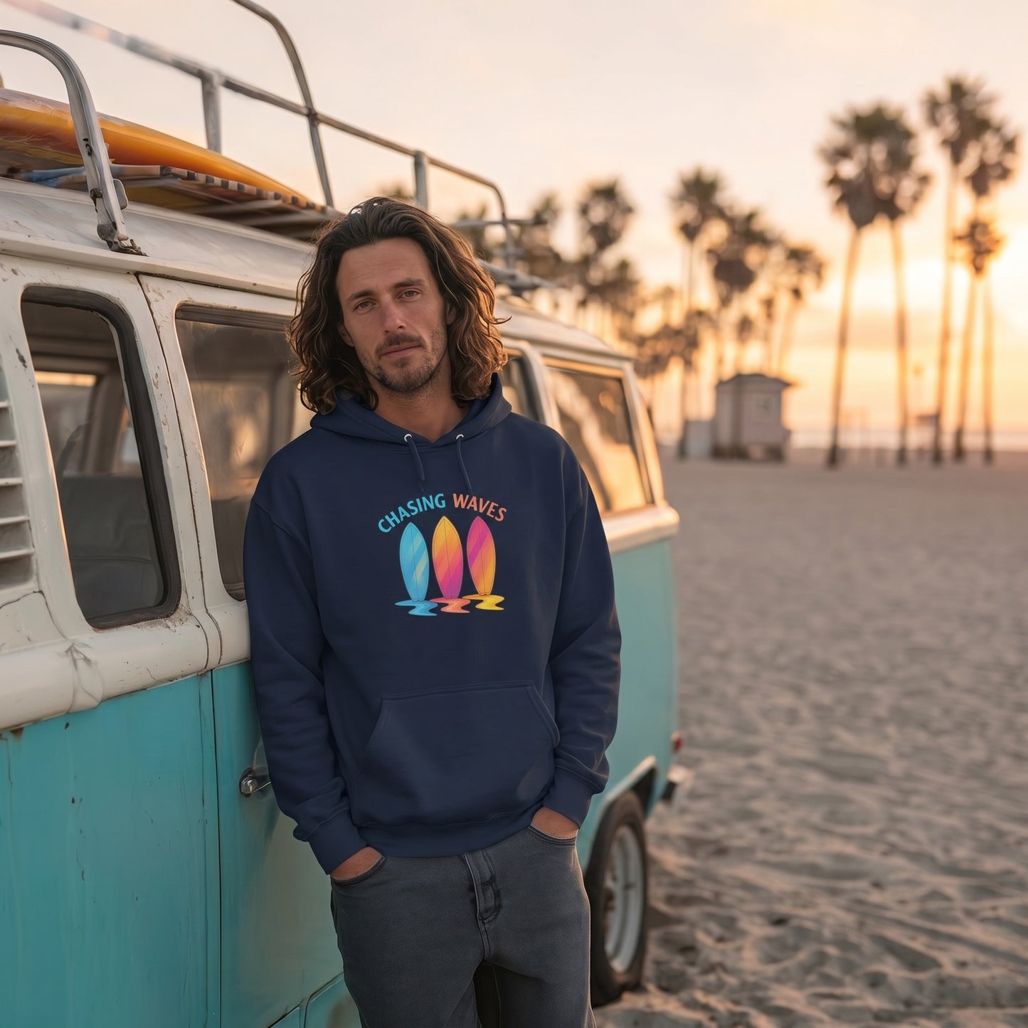 Chasing Waves Surf Lifestyle Hoodie