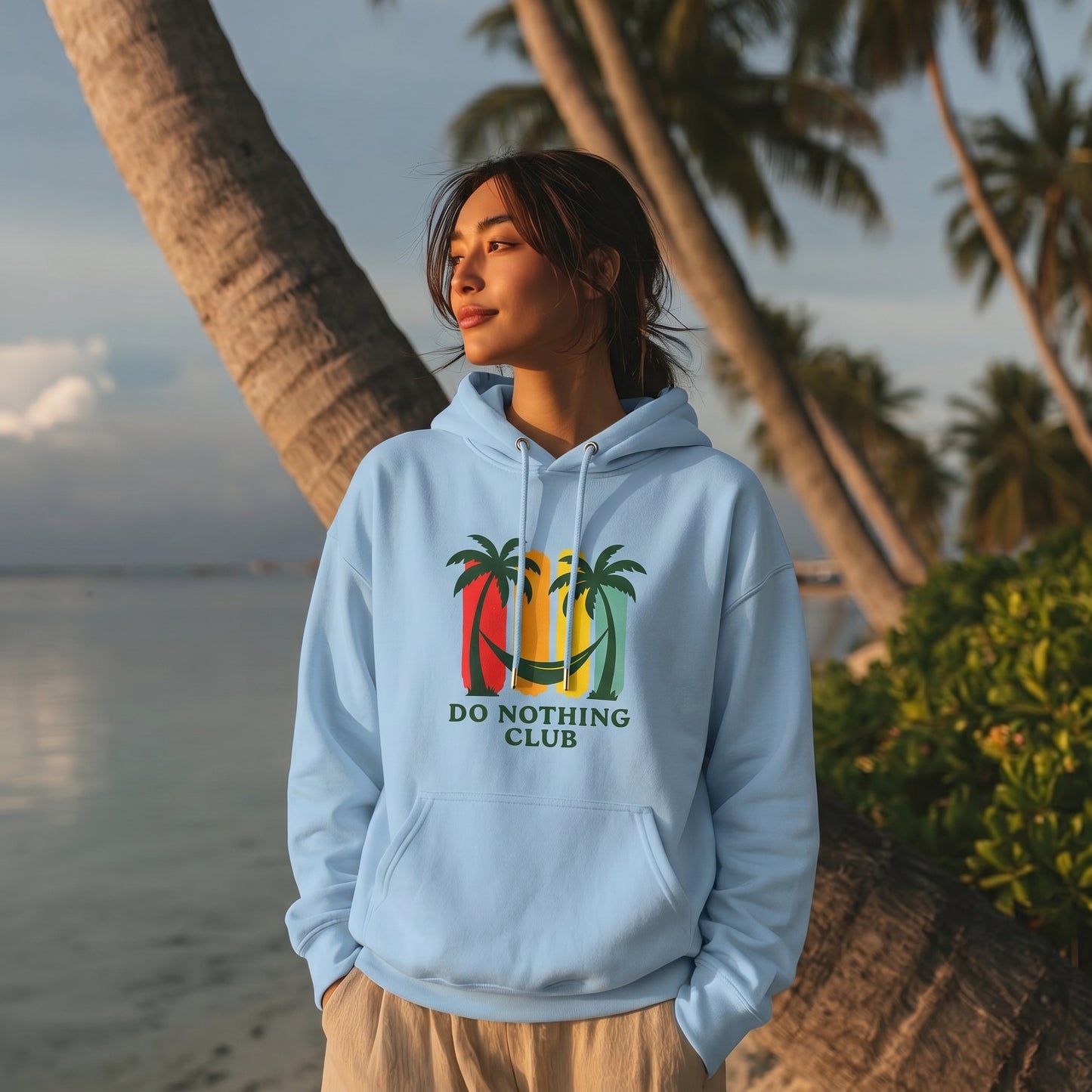 Do Nothing Club Tropical Beach Hoodie