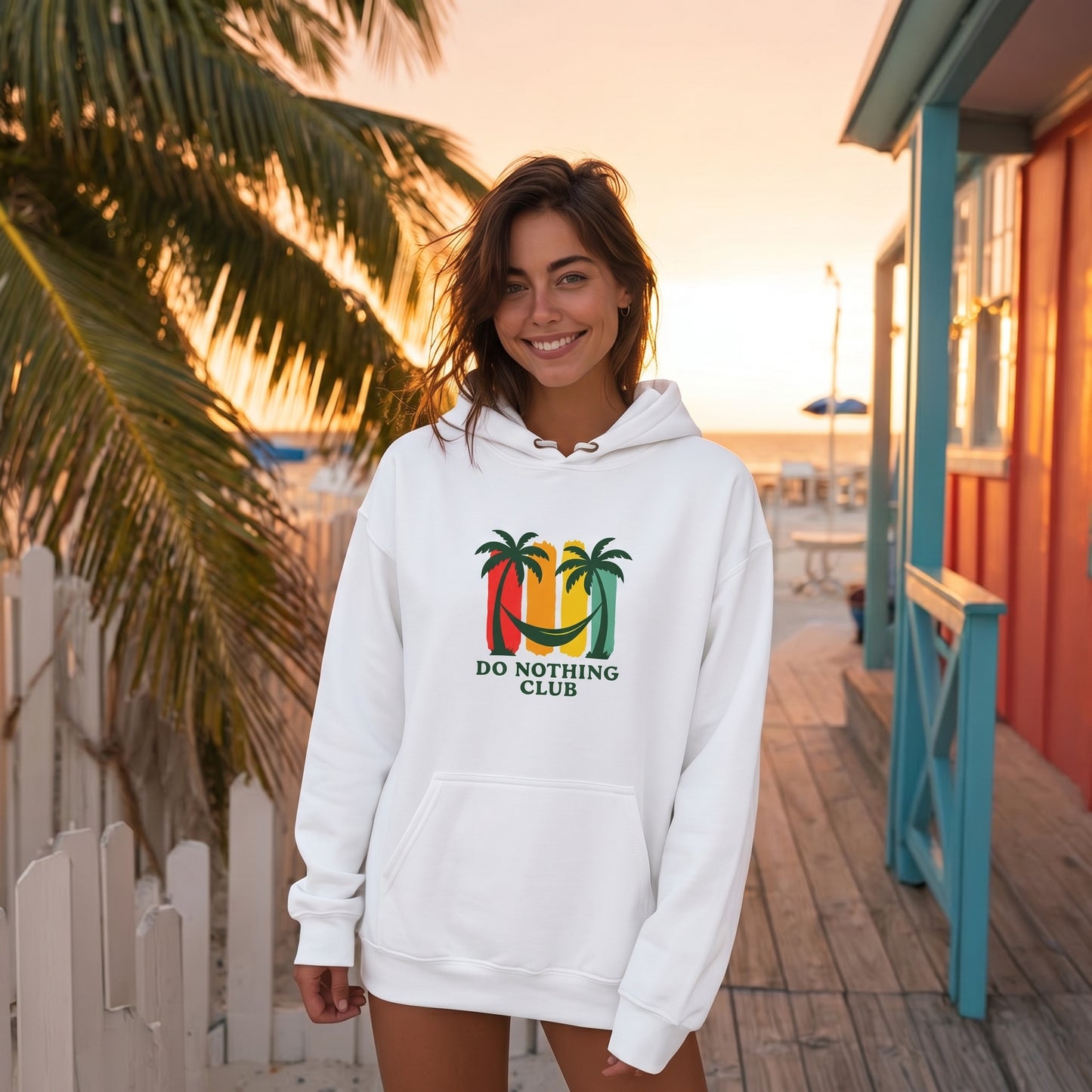 Do Nothing Club Tropical Beach Hoodie