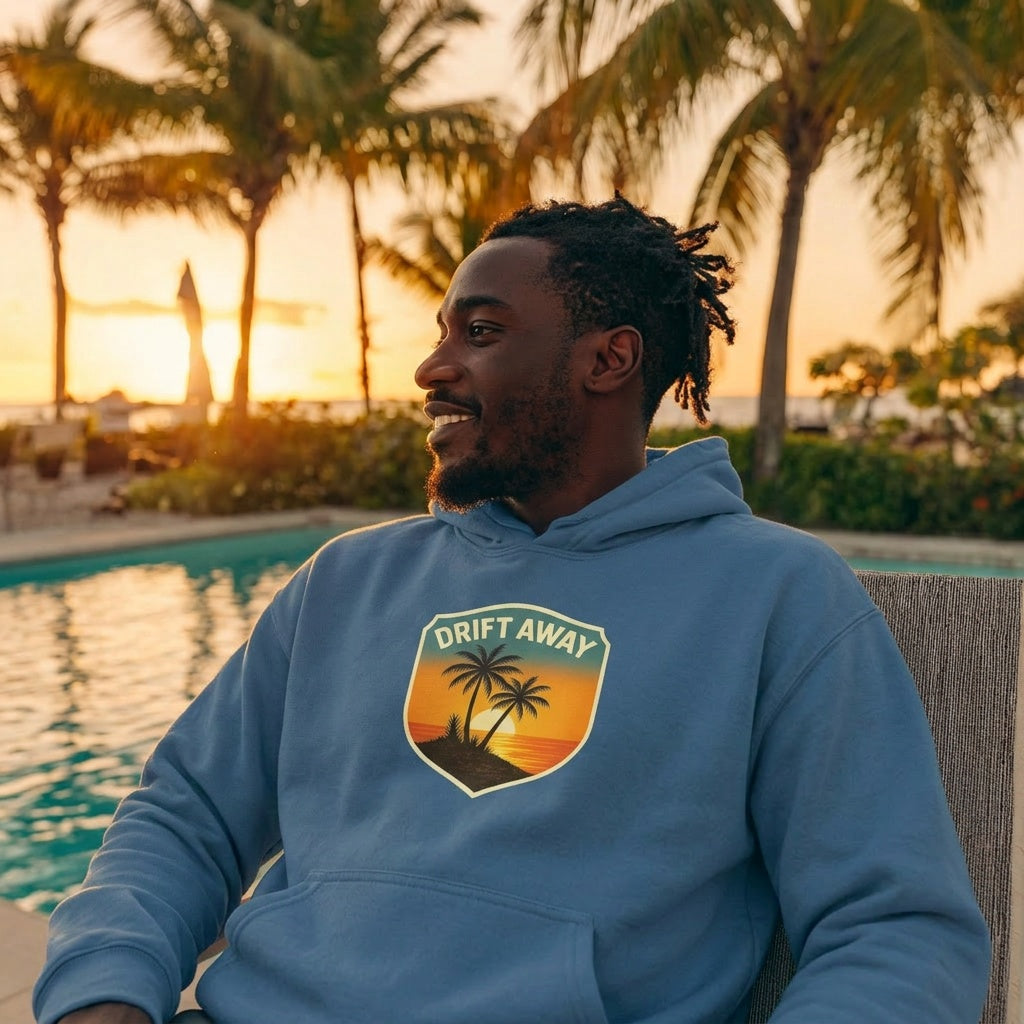 Drift Away Island Graphic Hoodie
