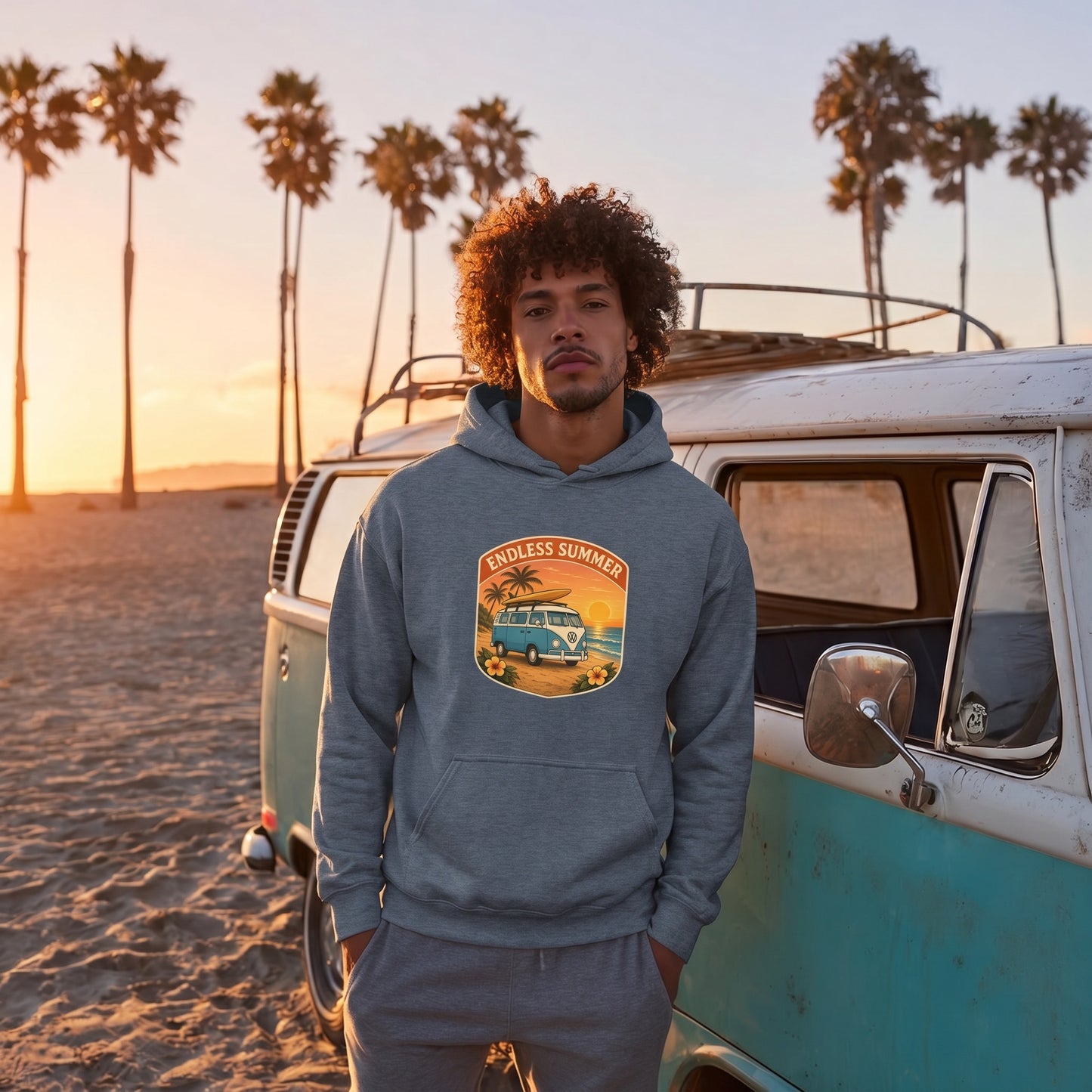 Endless Summer Surf Van Hoodie