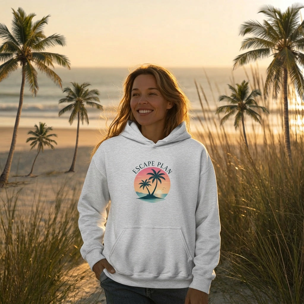 Escape Plan Tropical Sunset Hoodie