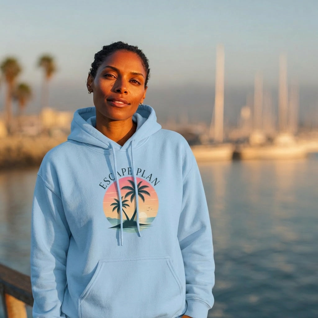 Escape Plan Tropical Sunset Hoodie