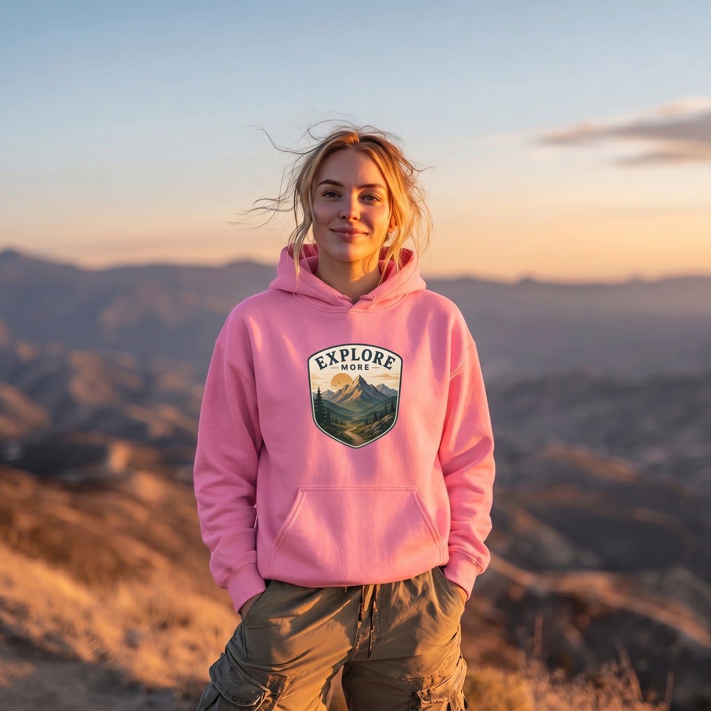 Explore More Mountain Adventure Hoodie