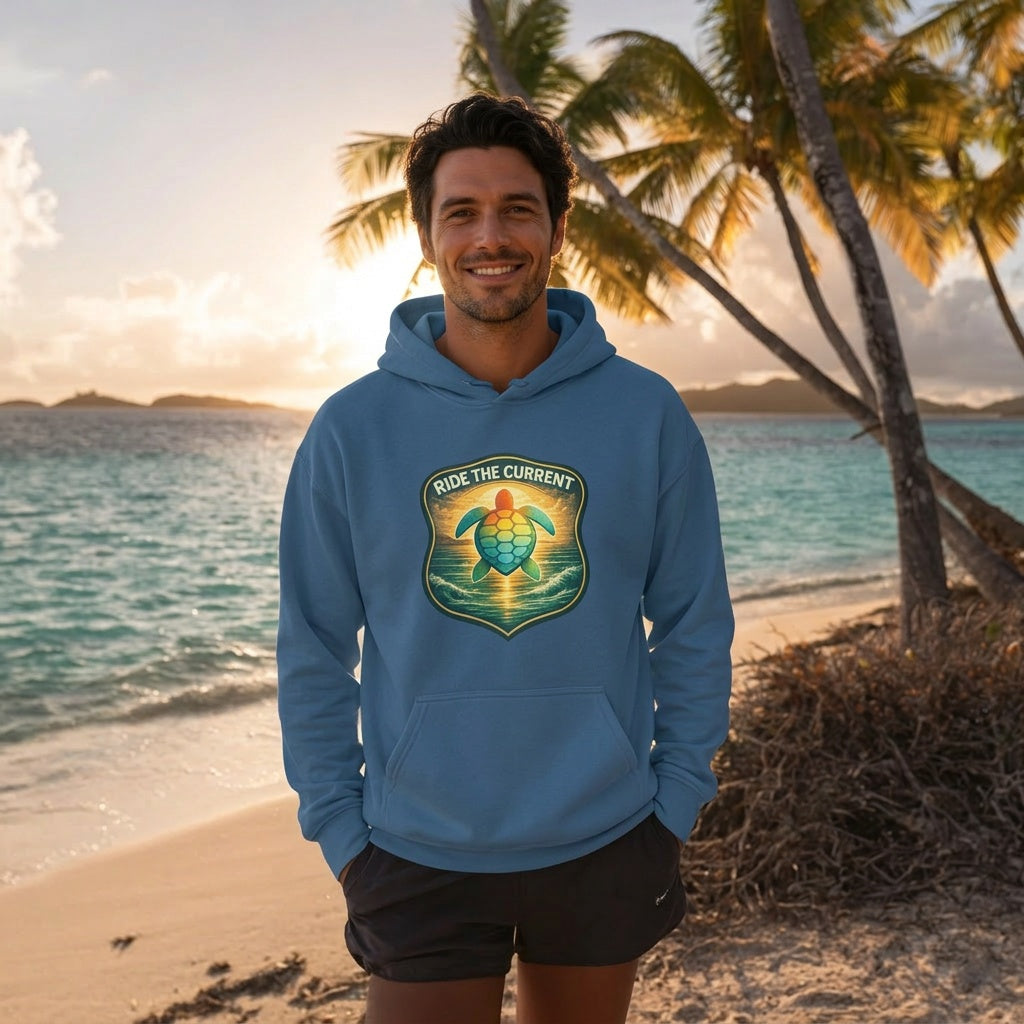 Ride the Current Sea Turtle Hoodie