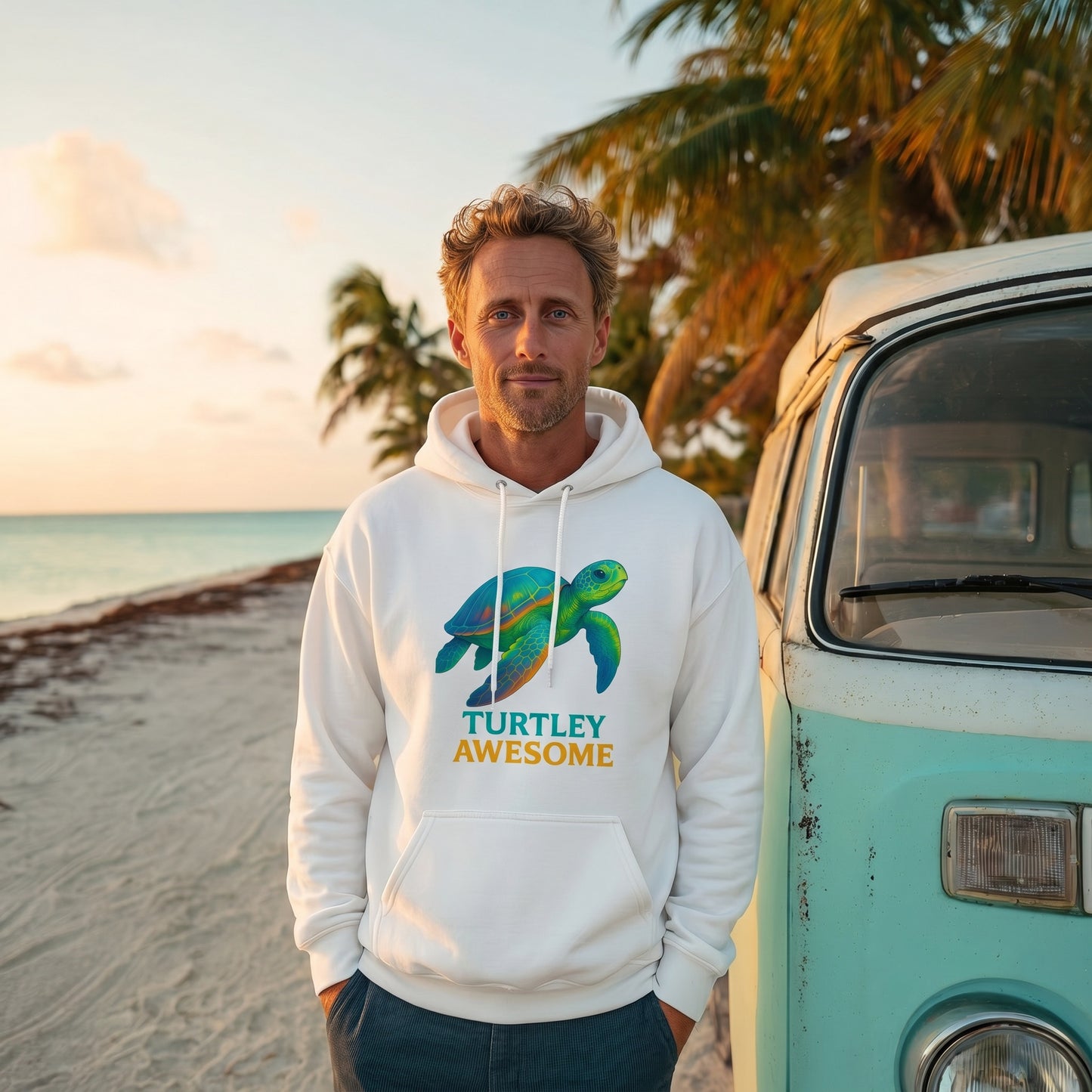 Turtley Awesome Tropical Paradise Hoodie
