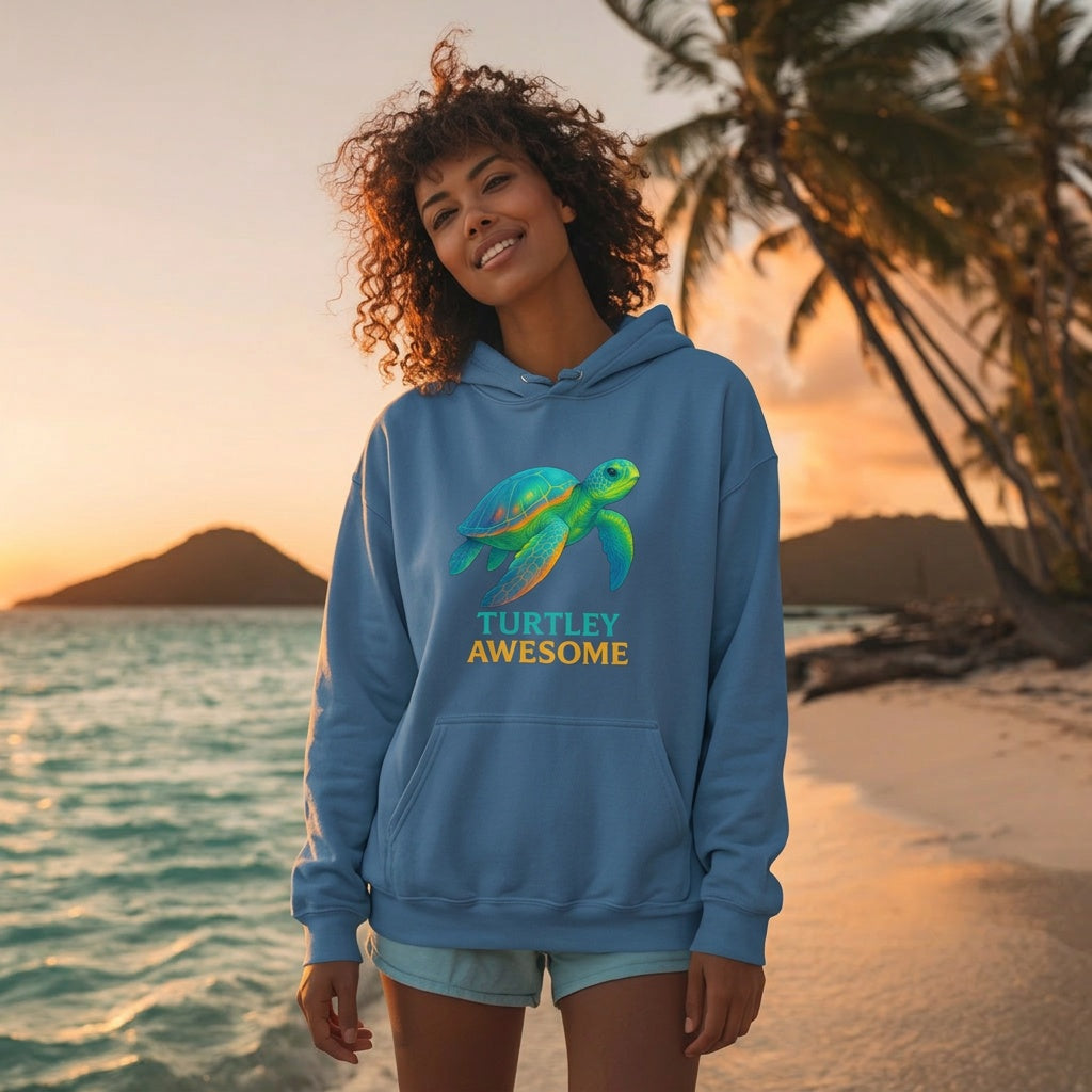 Turtley Awesome Tropical Paradise Hoodie