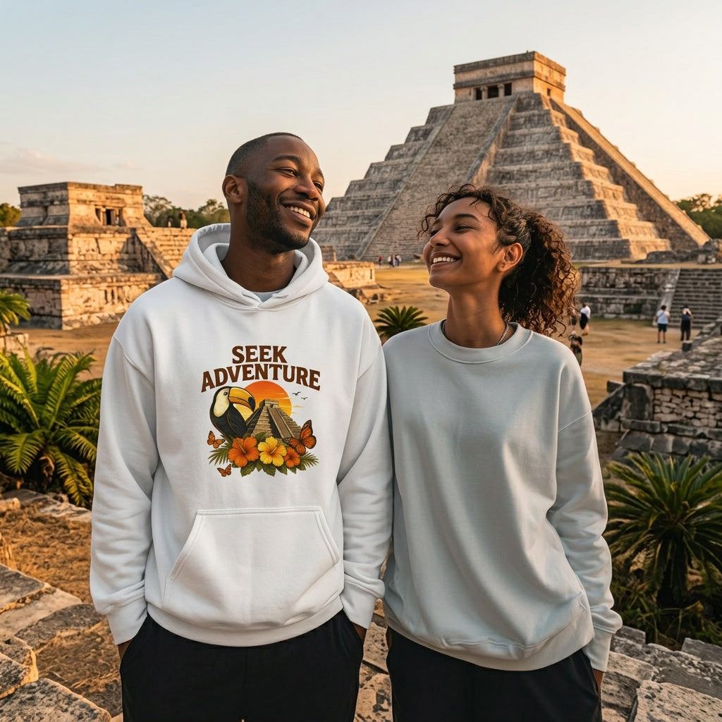 Seek Adventure Retro Outdoor Hoodie