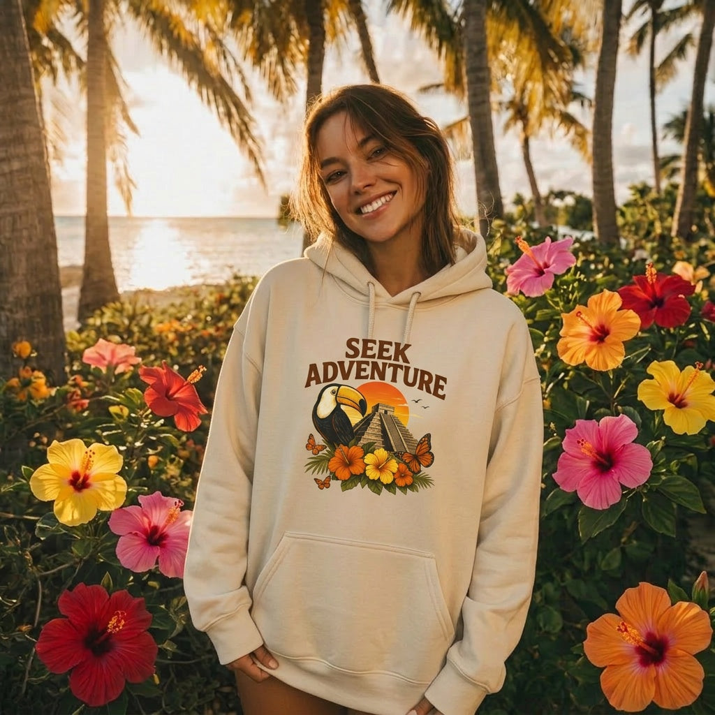 Seek Adventure Retro Outdoor Hoodie