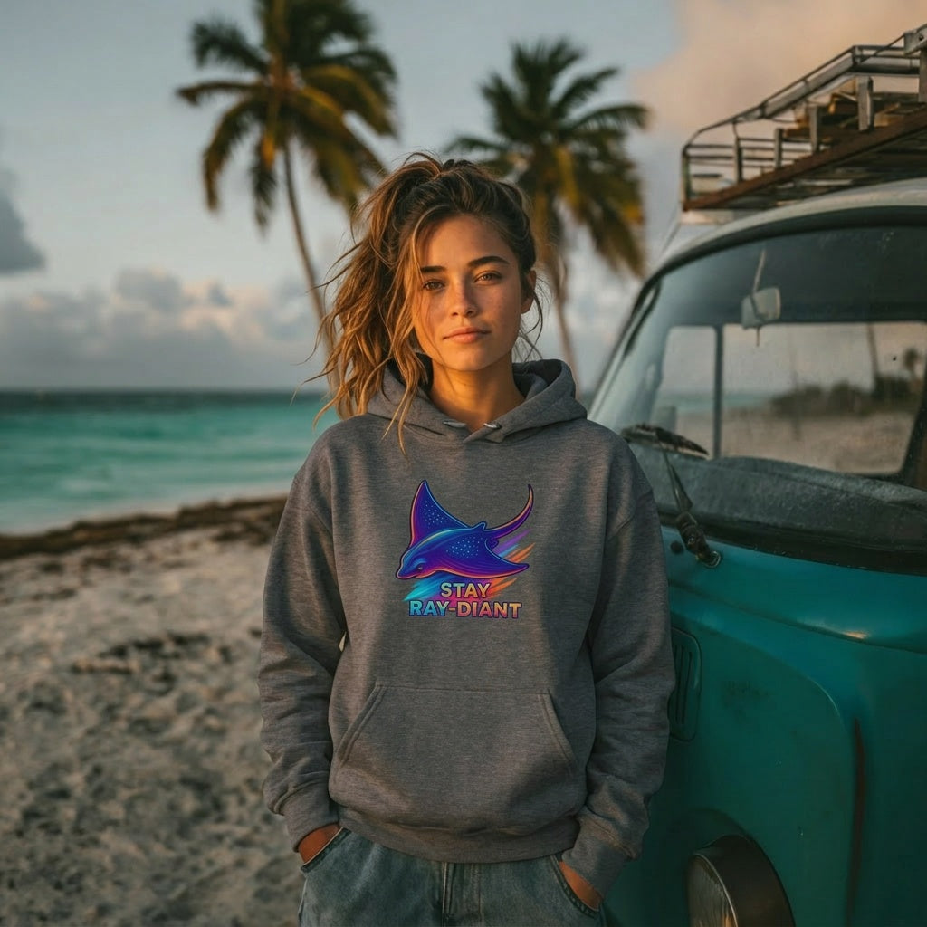 Stay Ray-Diant Stingray Beach Hoodie